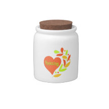 Knitting Heart Candy Dish