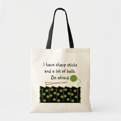 Knitting Humor Bag