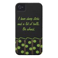 Knitting Humor iPhone 4 4S Case Case-Mate iPhone 4 Case
