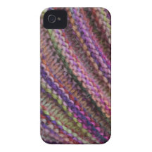 Knitting in Sunset Colours iPhone 4 Cover