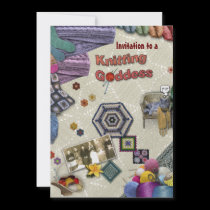 Knitting Invitation invitations