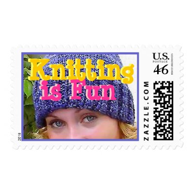 Knitting is Fun Postage