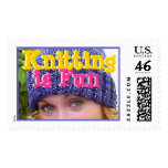 Knitting is Fun postage