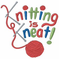 Knitting is Kneat embroidered shirts