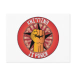 Knitting Is Power Post Cards