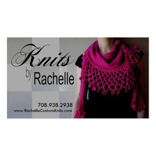 "Knitting" Knit, Crochet, Handmade, Crafts Business Card Template