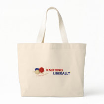 Knitting Liberally - Tote Bag by knittingliberally Knitting Liberally - Tote Bag