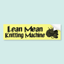Knitting Machine bumper stickers