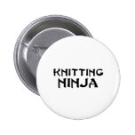 Knitting Ninja Pinback Buttons