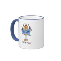 Knitting Nut Mug by stick_figures Knitting Nut Mug