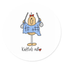 Knitting Nut Stickers