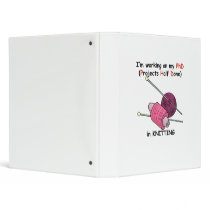 Knitting PhD 3 Ring Binders