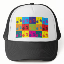 Knitting Pop Art Mesh Hat