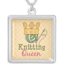 Knitting Queen Necklace