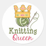 Knitting Queen Stickers