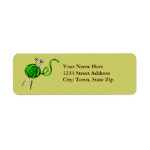 Knitting Return Address Labels