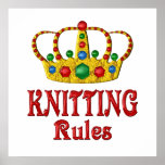 KNITTING RULES POSTER