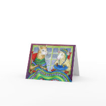Knitting Sheep & Llama Greeting Cards
