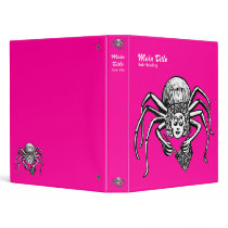 Knitting Spider - Bright Pink (FF0099) binders