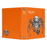 Knitting Spider - Orange (FF6600) Binder