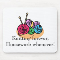 Knitting T-shirts and Gifts. mousepads