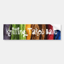 Knitting Takes Balls Bumper Stickers