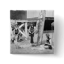 Knitting Venice Lifeguards, early 1900s Pinback Button