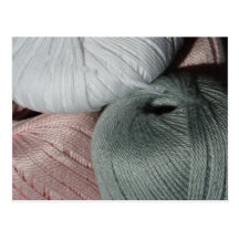 Knitting Yarn/Wool Postcard