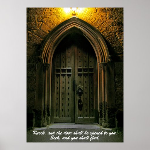 knock-and-the-door-shall-be-opened-1-poster-zazzle