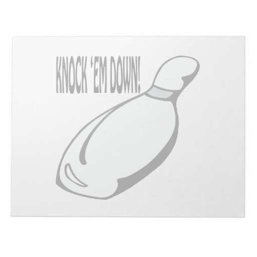 Knock Em Down Note Pad