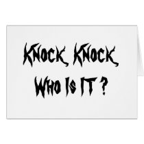 Knock, Knock, Who Is IT ? cards