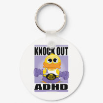 Knock Out ADHD keychains by fightcancertees Knock Out ADHD keychains