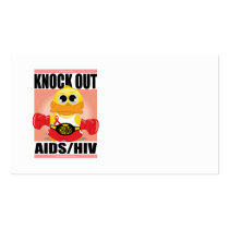 Knock Out AIDS/HIV business cards