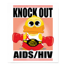 Knock Out AIDS/HIV posters