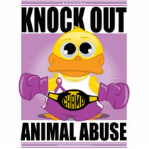 Knock OUT Animal Abuse photo sculptures