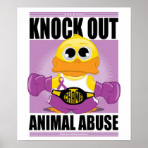 Knock OUT Animal Abuse Posters