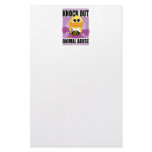 Knock OUT Animal Abuse Custom Stationery