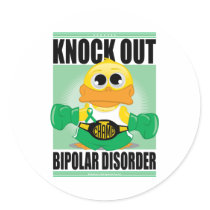 Knock Out Bipolar Disorder stickers