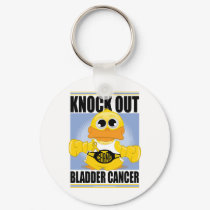 Knock Out Bladder Cancer keychains