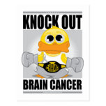 Knock Out Brain Cancer Postcard