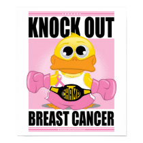 Knock Out Breast Cancer posters