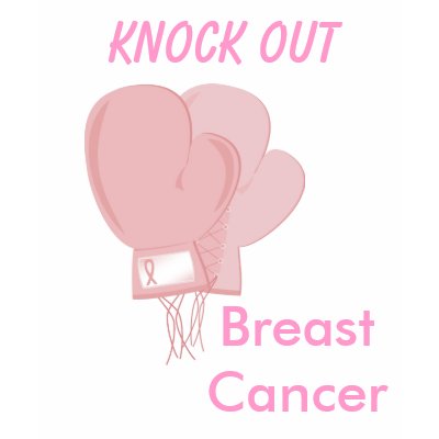 Knock Out Breast Cancer T-Shirt by kmcenheimer