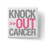 Knock Out Cancer - Breast Cancer buttons