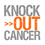 Knock Out Cancer v2 - Kidney Cancer Tshirts