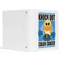 Knock Out Colon Cancer binders by fightcancertees Knock Out Colon Cancer binders