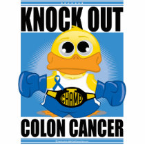 Knock Out Colon Cancer photo sculptures