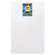 Knock Out Colon Cancer Customized Stationery