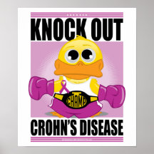 Knock Out Crohn's Disease Posters