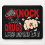 Knock Out Drugs 2 Female Fist Mousepads