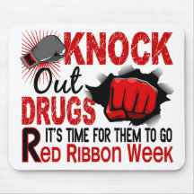 Knock Out Drugs Male Fist Mousepads